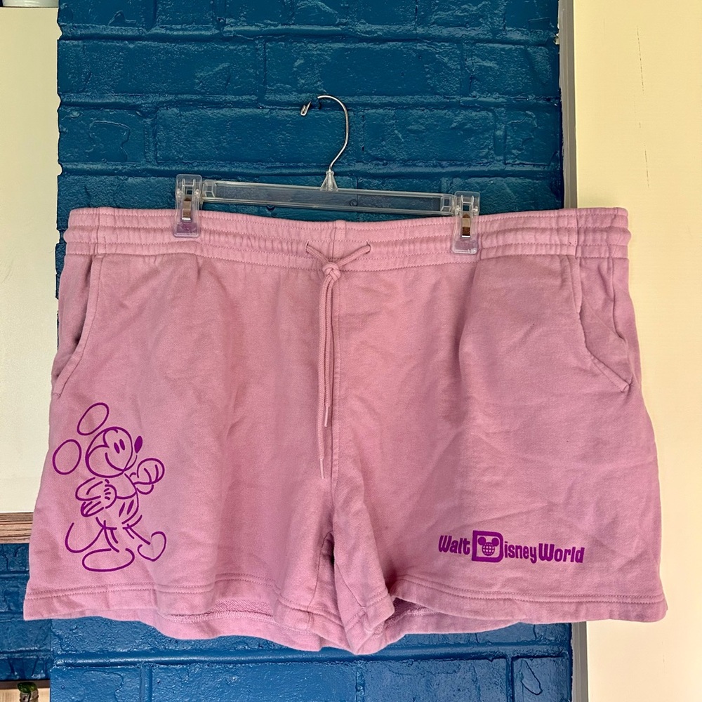 Disney Women's Lavender Athletic Shorts with Purple Accents‎
